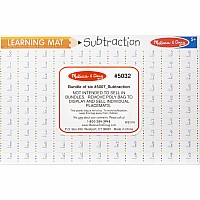 Subtraction Problems Learning Mat