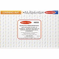Multiplication Problems Learning Mat