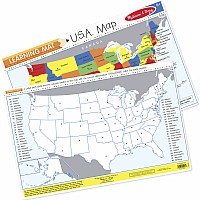 U.S.A. Map Write-a Mat