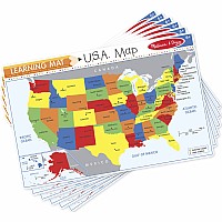 U.S.A. Map Write-a Mat