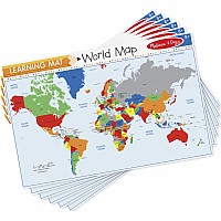 World Map Write-a-Mat