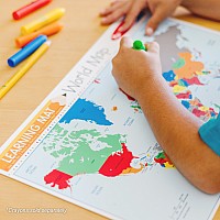 World Map Write-a-Mat