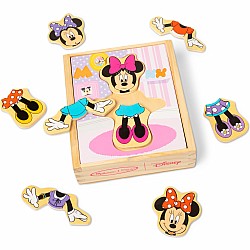Disney Minnie Wooden Mix & Match Dress-Up Puzzle