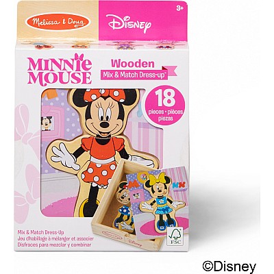 Disney Minnie Wooden Mix & Match Dress-Up Puzzle