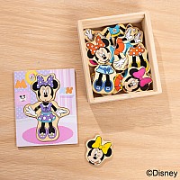 Disney Minnie Wooden Mix & Match Dress-Up Puzzle