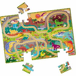 Dinosaur Chase Track Floor Puzzle