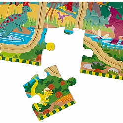 Dinosaur Chase Track Floor Puzzle