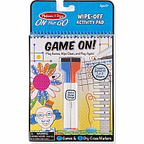 On the Go - Write-On / Wipe-Off Activity Games Pad