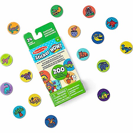 Sticker WOW! Mini Activity Pad and Refill Stickers - Dinosaur