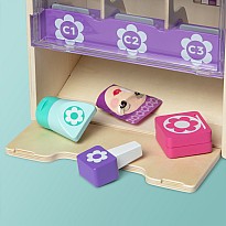 Beauty Kiosk wooden vending machine play set