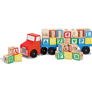 Alphabet Blocks Wooden Truck