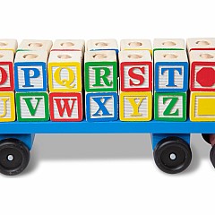 Alphabet Blocks Wooden Truck