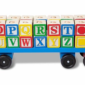 Alphabet Blocks Wooden Truck