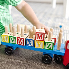 Alphabet Blocks Wooden Truck