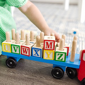 Alphabet Blocks Wooden Truck