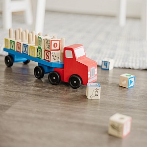 Alphabet Blocks Wooden Truck