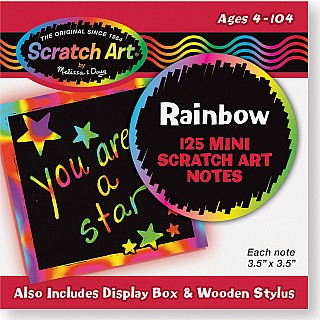 Scratch Art Box of Rainbow Mini Notes