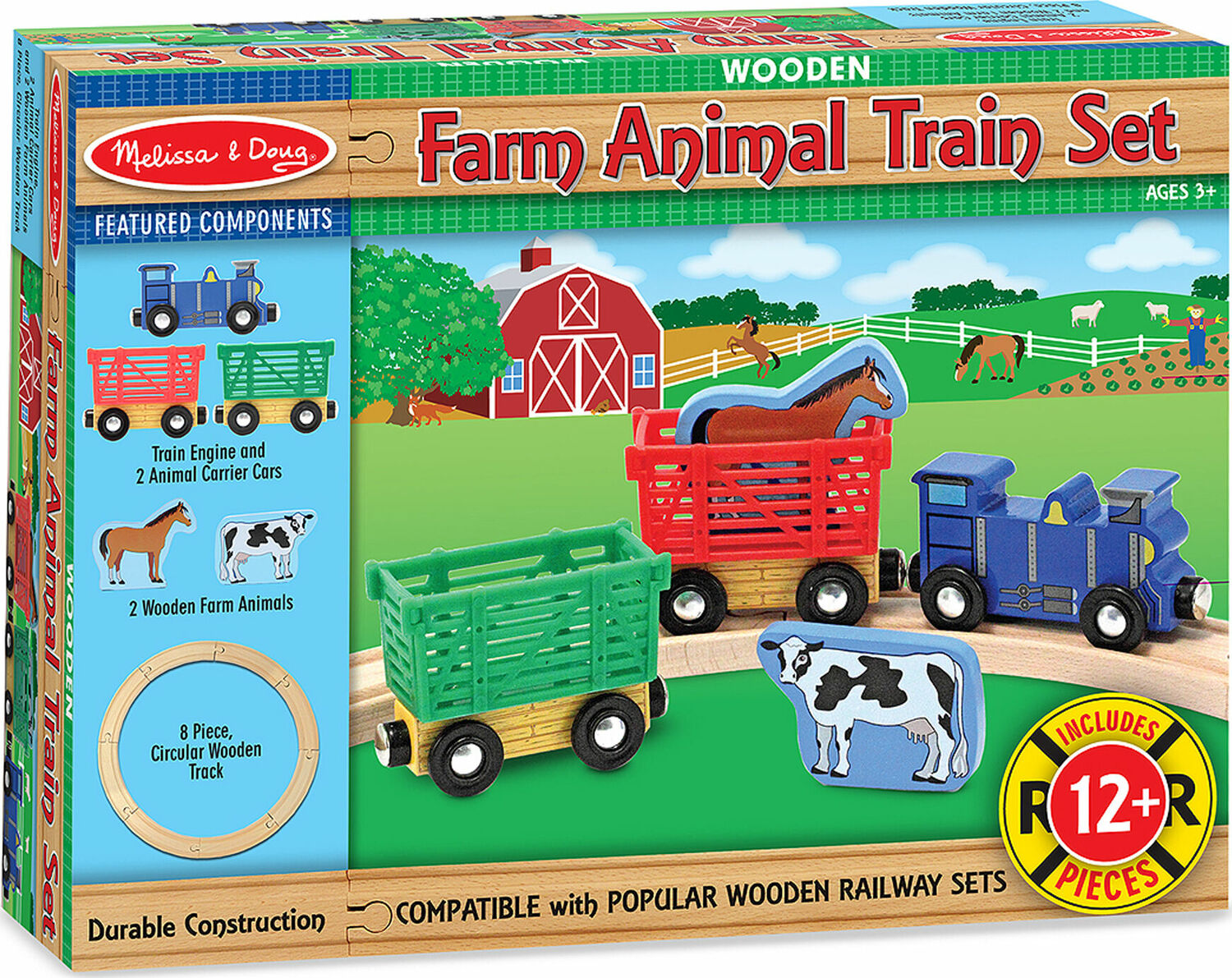 Farm Animal Train Set - Lucky Duck Toys