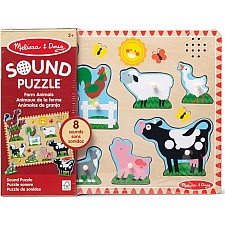 Farm Animals Sound Puzzle - 8 Pieces