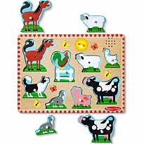 Farm Animals Sound Puzzle - 8 Pieces