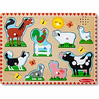 Farm Animals Sound Puzzle - 8 Pieces