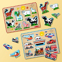 Farm Animals Sound Puzzle - 8 Pieces