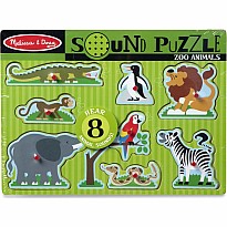 Zoo Animals Sound Puzzle - 8 Pieces