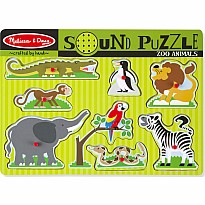 Zoo Animals Sound Puzzle - 8 Pieces