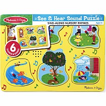 Melissa & Doug Sing-Along Nursery Rhymes 2-Sound préscolaire jouets en bois BN 