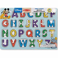 Disney Classics Wooden Alphabet Peg Puzzle