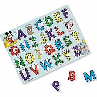Disney Classics Wooden Alphabet Peg Puzzle