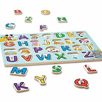 Disney Classics Wooden Alphabet Peg Puzzle