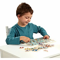 Disney Classics Wooden Alphabet Peg Puzzle