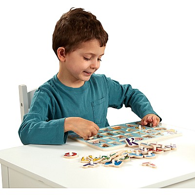 Disney Classics Wooden Alphabet Peg Puzzle