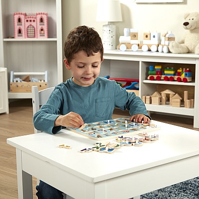 Disney Classics Wooden Alphabet Peg Puzzle