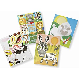 Make-a-Face Crazy Animals Sticker Pad