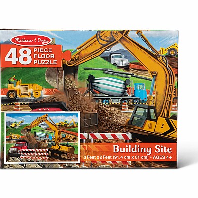 Building Site Floor Puzzle - 48 Pieces