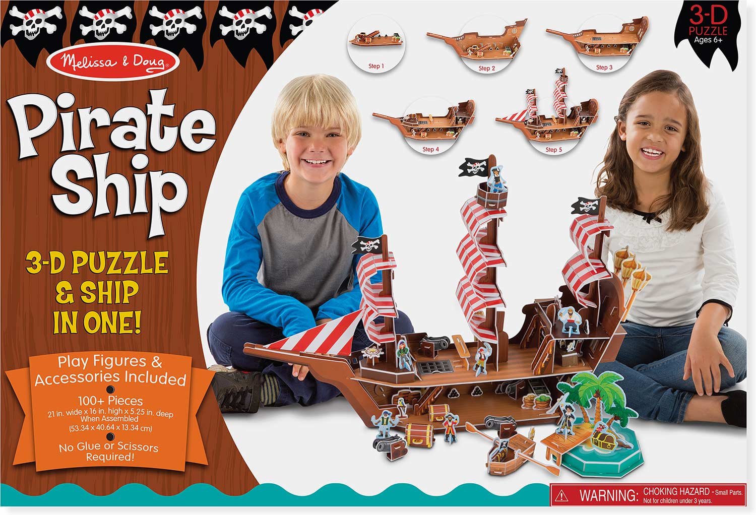 3D Pirate Ship Puzzle *D* - Junction Hobbies and Toys