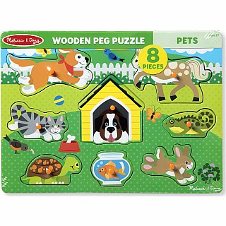 Pets Peg Puzzle - 8 Pieces