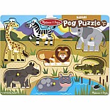 Safari Peg Puzzle - 7 Pieces