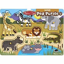 Safari Peg Puzzle - 7 Pieces