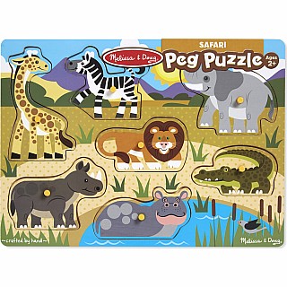 Safari Peg Puzzle - 7 Pieces