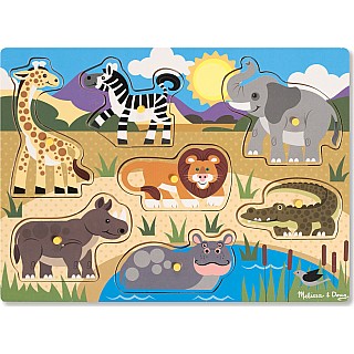 Safari Peg Puzzle - 7 Pieces