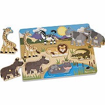 Safari Peg Puzzle - 7 Pieces