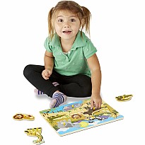 Safari Peg Puzzle - 7 Pieces