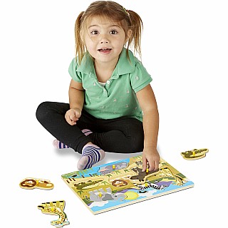 Safari Peg Puzzle - 7 Pieces