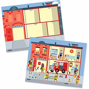 Reusable Sticker Pad - My Town