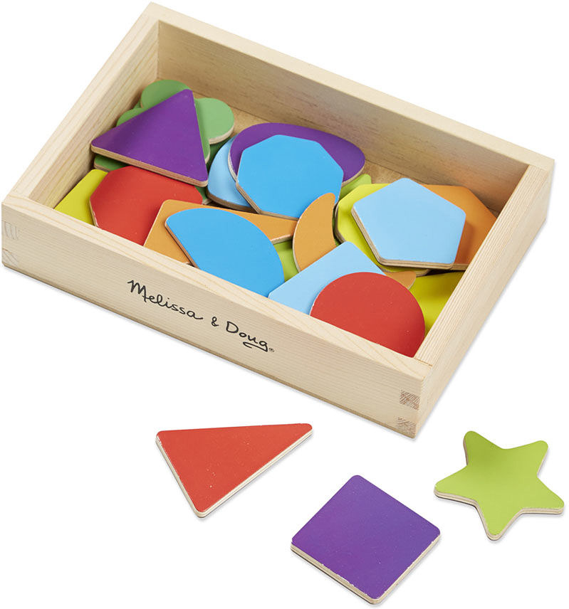 Magnetic Wooden Shapes and Colors from Melissa & Doug - School