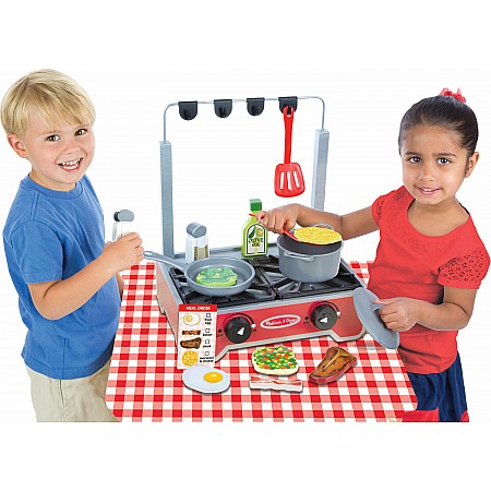 wooden deluxe kitchen and cooking set