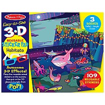 Easy-to-See 3-D Reusable Sticker Pad - Habitats